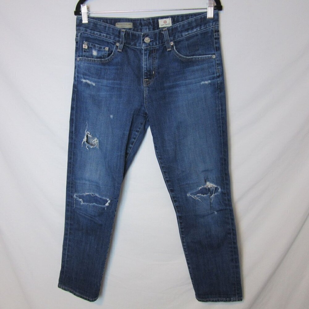 Adriano Goldschmied AG Jeans Ex-Boyfriend Slouchy Slim Denim Distressed Women 28